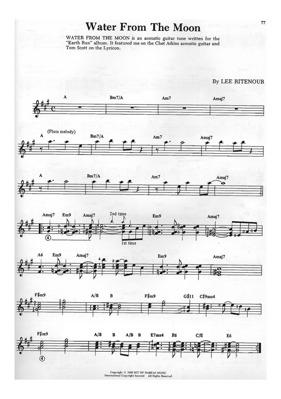Partitura da música Water From The Moon