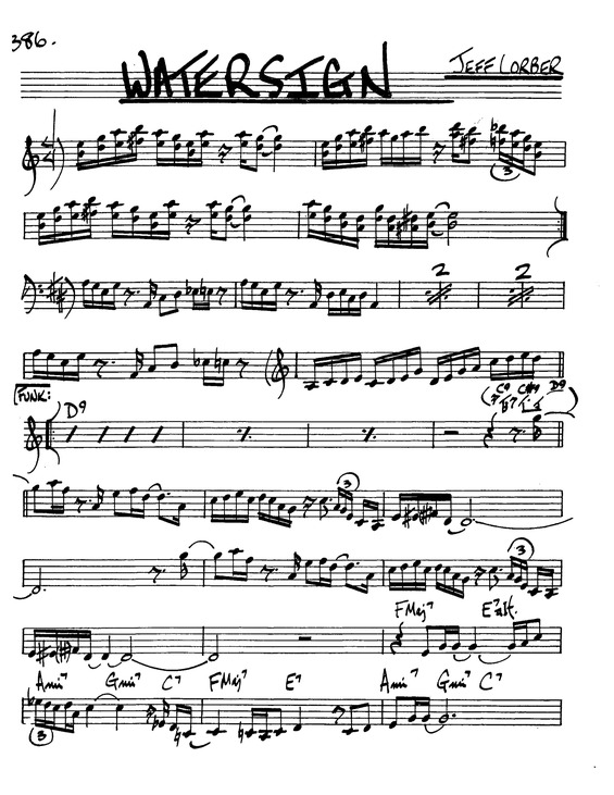 Partitura da música Watersign