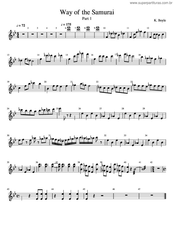 Partitura da música Way Of The Samurai Part 1 For Vibraphone