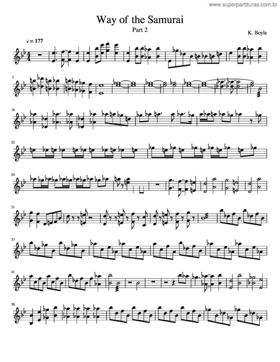 Partitura da música Way Of The Samurai Part 2 For Vibraphone