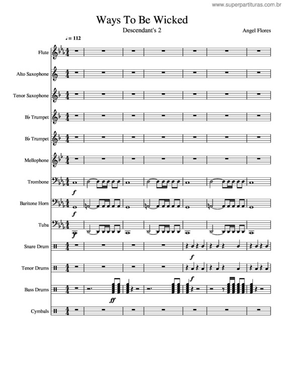 Partitura da música Ways To Be Wicked