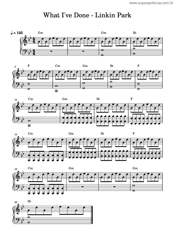 Partitura da música What I`Ve Done – Linkin Park What_I`Ve_Done_–_Linkin_Park