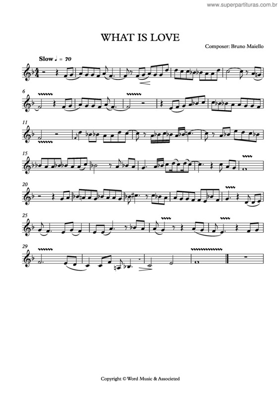 Partitura da música What is love v.2