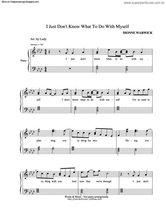 Partitura da música What To Do