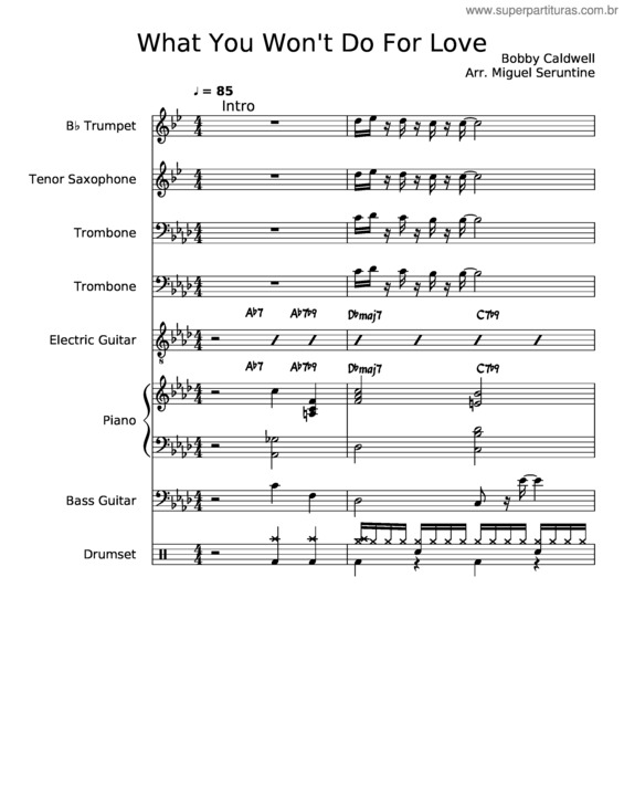 Partitura da música What You Won`T Do For Love