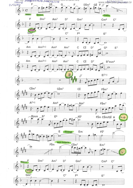 Partitura da música Whenever You`re Pág.1