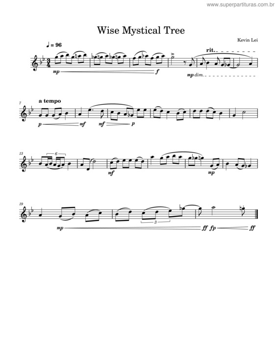 Partitura da música Whispers Of Moonlight Wind