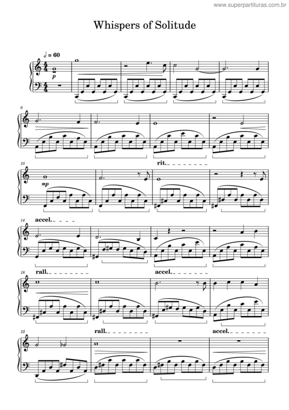 Partitura da música Whispers Of Solitude