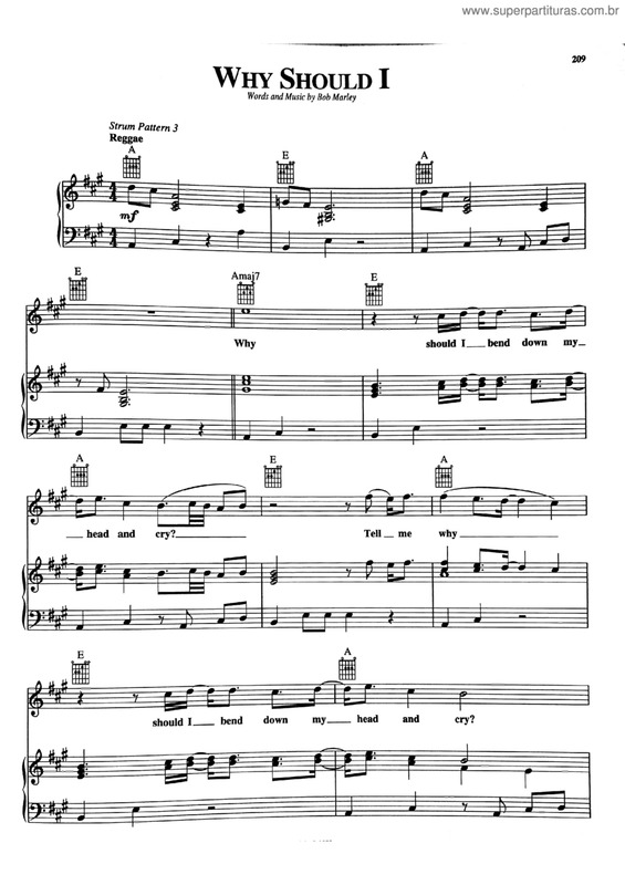 Partitura da música Why Shpuld I