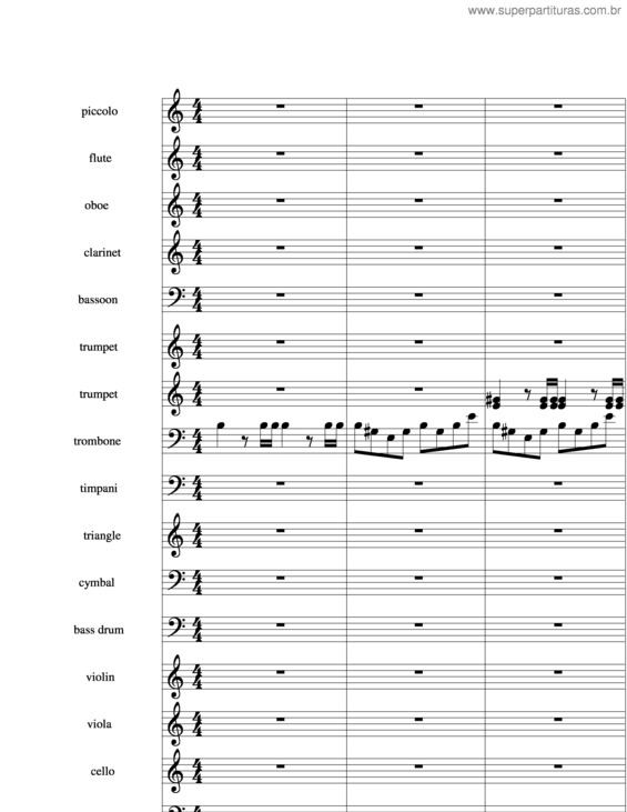 Partitura da música William Tell