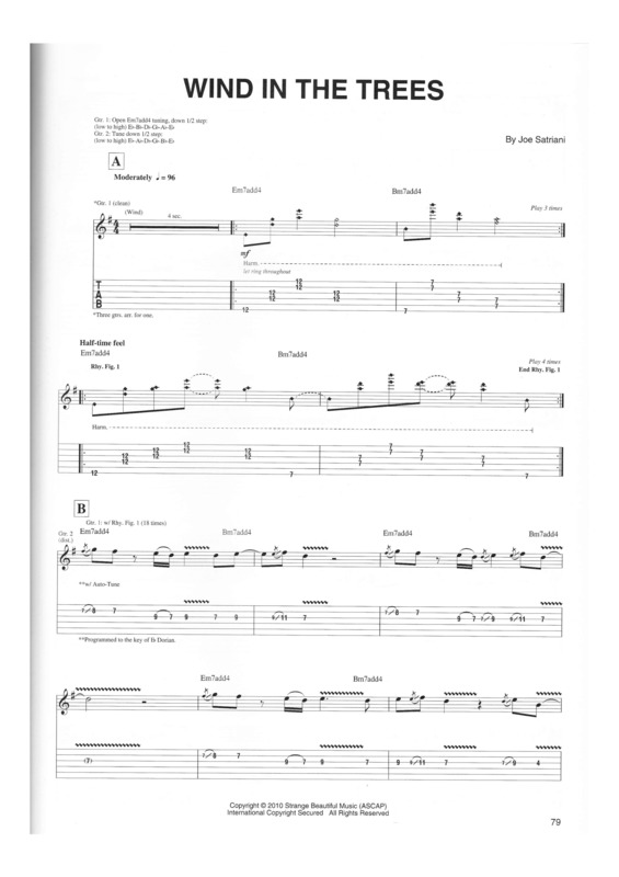 Partitura da música Wind In The Trees