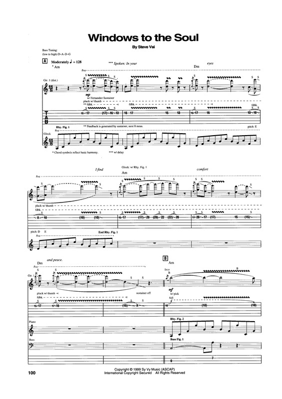 Partitura da música Windows To The Soul