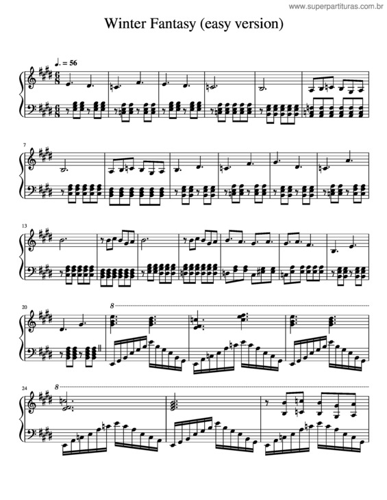 Partitura da música Winter_Fantasy_