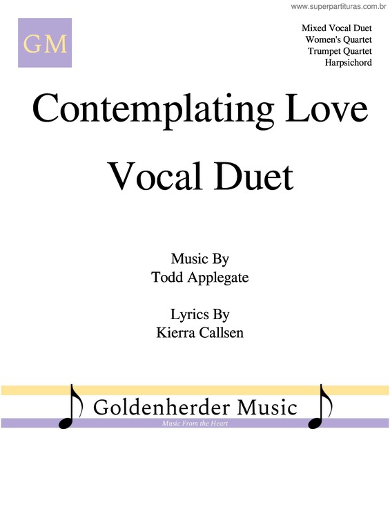 Partitura da música Wip – Contemplating Love
