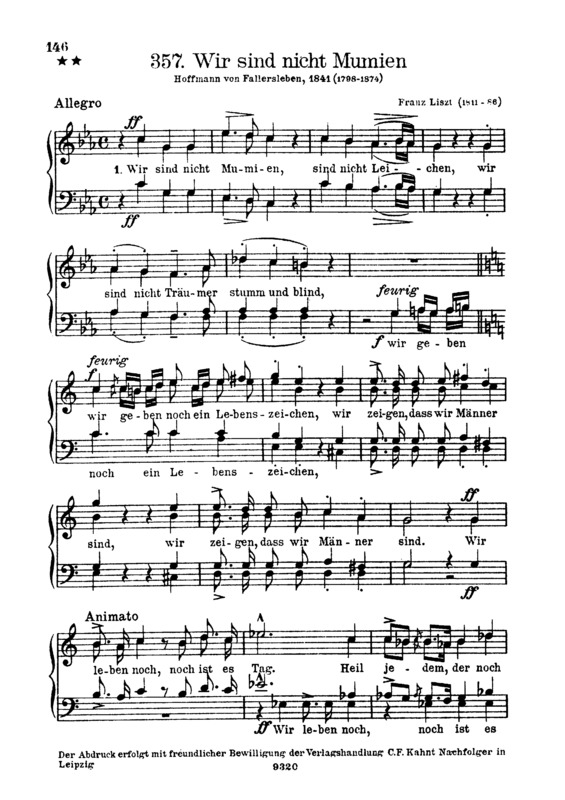 Partitura da música Wir Sind Nicht Mumien S.90 3