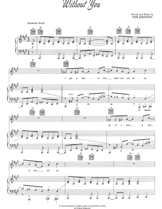 Partitura da música Without You v.11