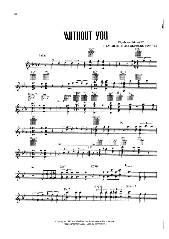 Partitura da música Without You v.12
