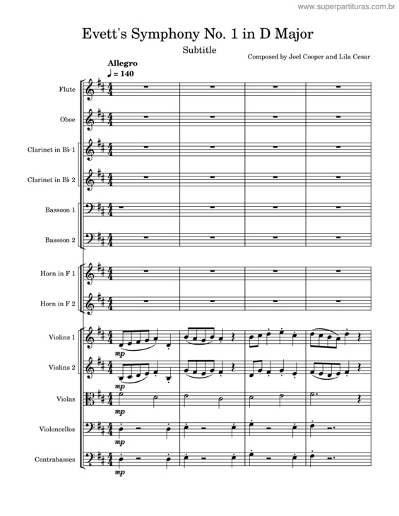 Partitura da música Work In Progress Symphony No.1