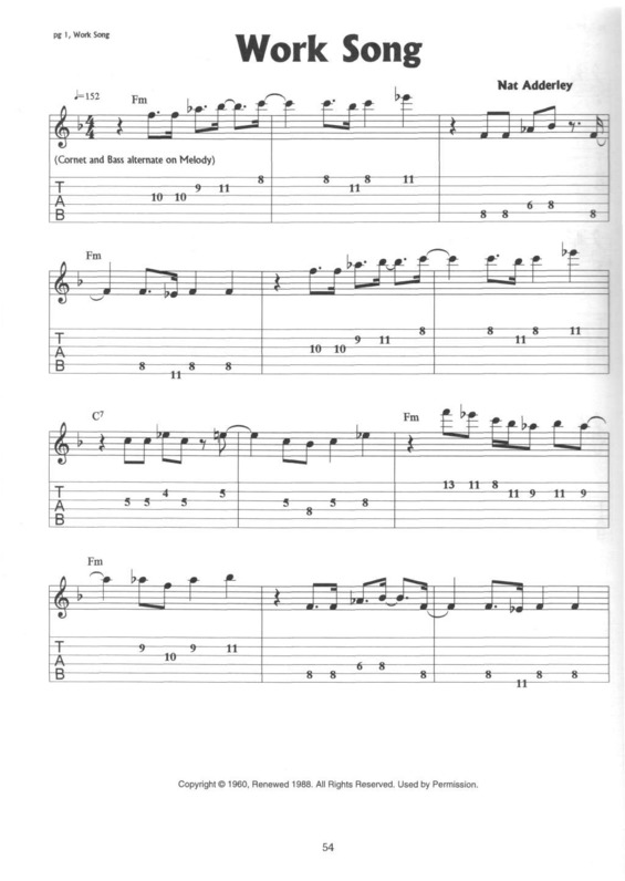 Partitura da música Work Song v.10