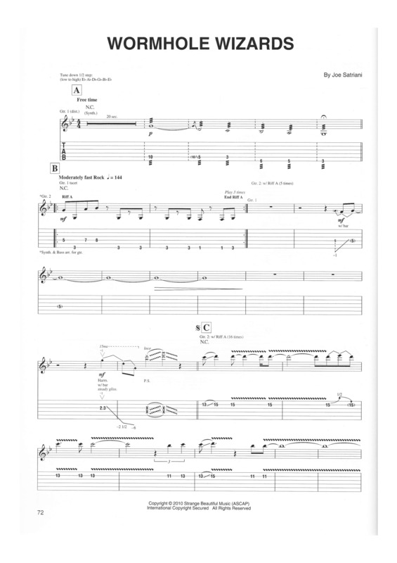 Partitura da música Wormhole Wizards