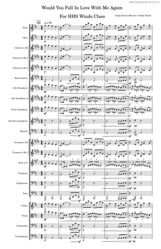 Partitura da música Would You Fall In Love With Me Again – Jorge Rivera–Herrans v.3