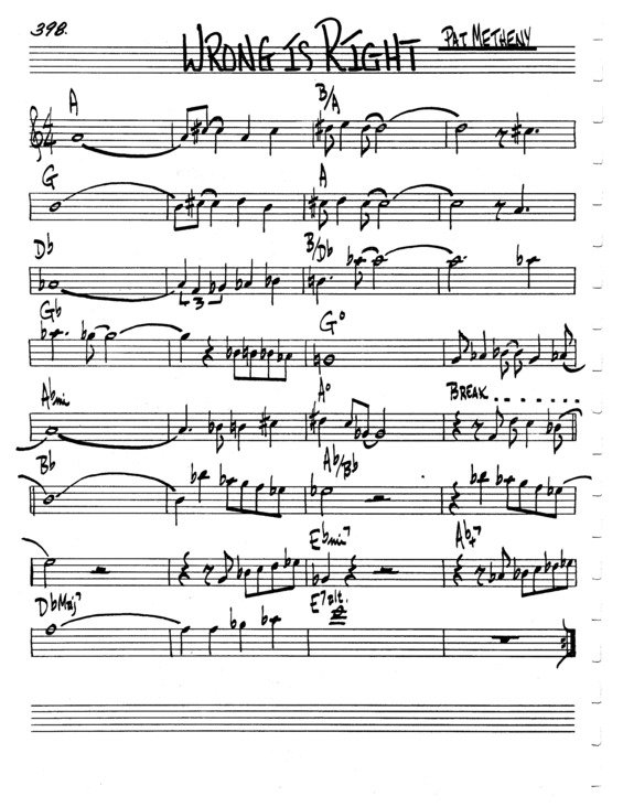 Partitura da música Wrong Is Right v.7