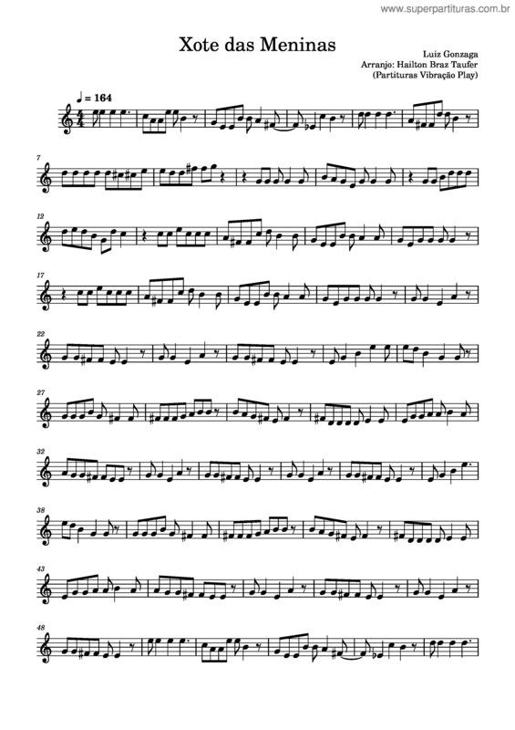 Partitura da música Xote Das Meninas v.19