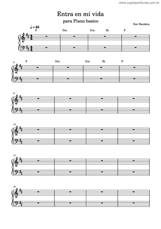 Partitura da música Y Dale Alegría A Mi Corazón – Fito Páez Y Dale Alegria A Mi Corazon Piano Basico