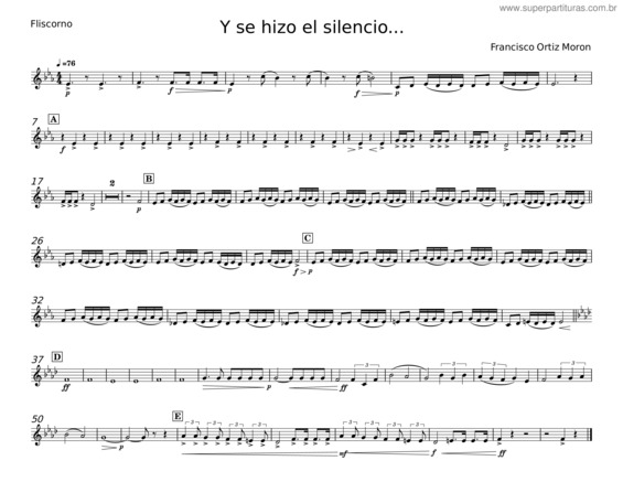 Partitura da música Y Se Hizo El Silencio... – Francisco Ortiz Morón v.2