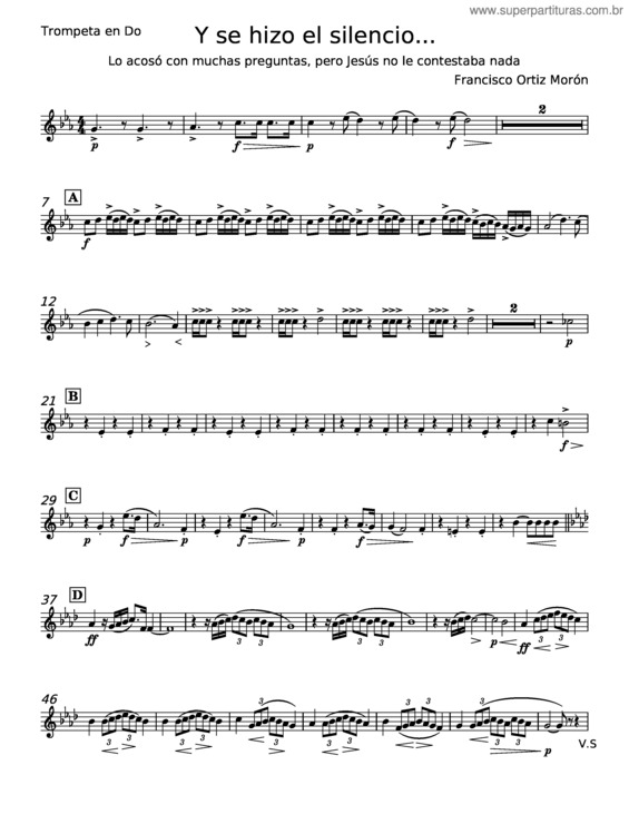 Partitura da música Y Se Hizo El Silencio... – Francisco Ortiz Morón