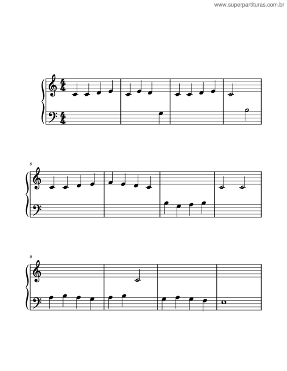 Partitura da música Yankee Doodle – Richard Shuckburgh/Sina P21