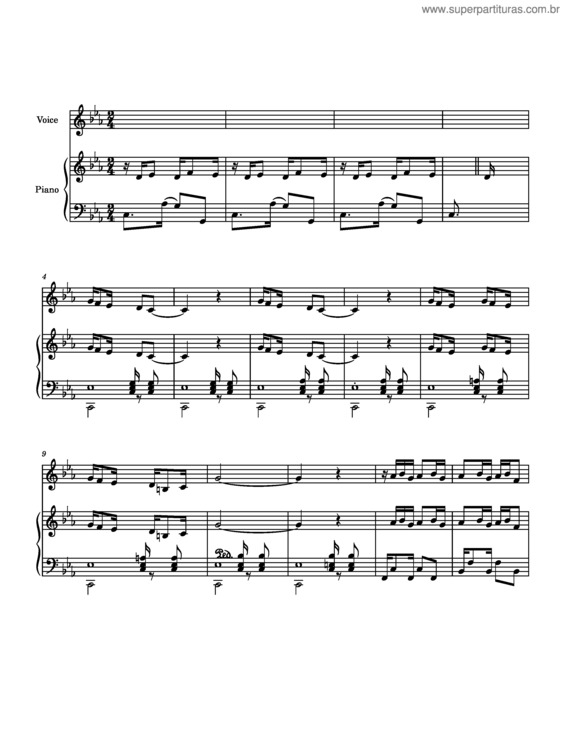 Partitura da música Yo Soy Maria – Astor Piazzolla v.2