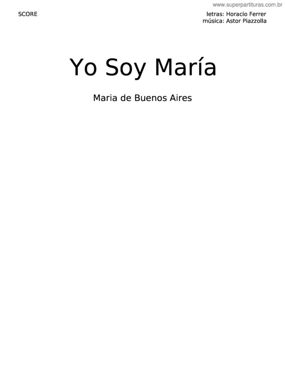 Partitura da música Yo Soy Maria – Astor Piazzolla v.4