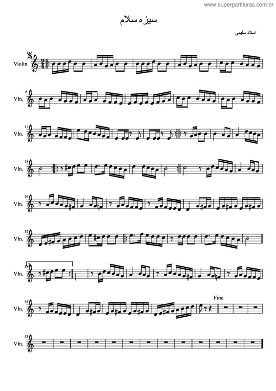 Partitura da música You Say Hello