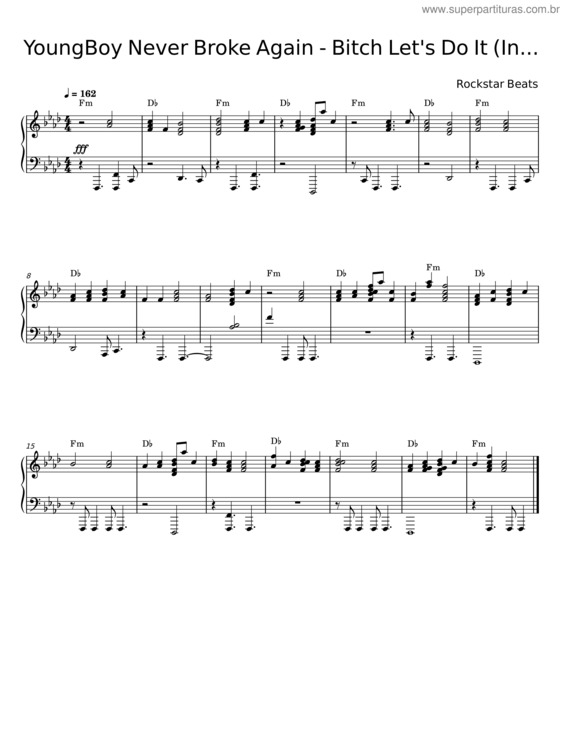 Partitura da música Youngboy Never Broke Again