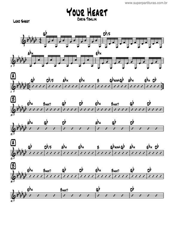 Partitura da música Your Heart