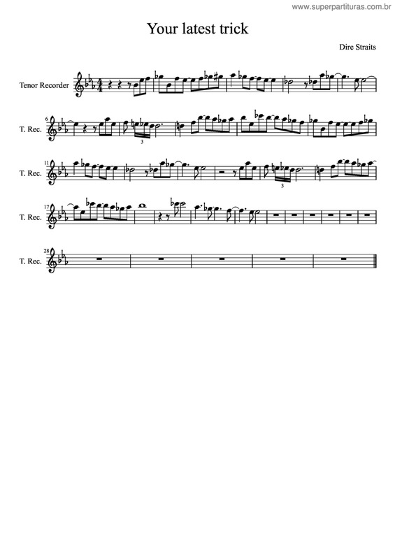 Partitura da música Your Latest Trick v.4