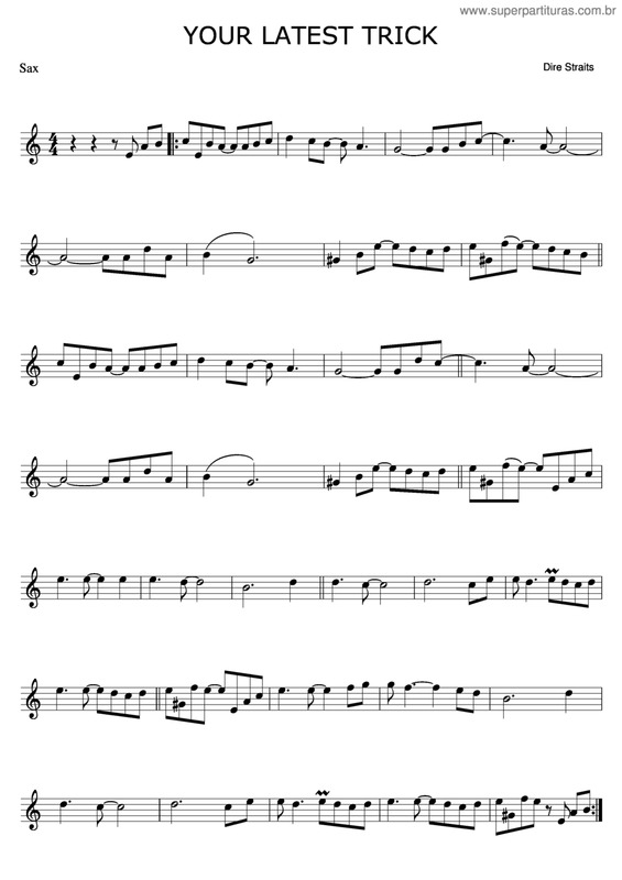 Partitura da música Your Latest Trick v.6