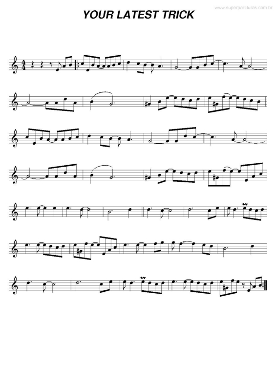 Partitura da música Your latest trick