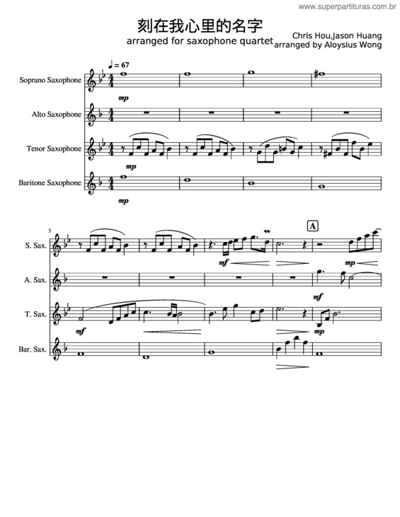 Partitura da música Your Name Engraved Herein – Crowd Lu