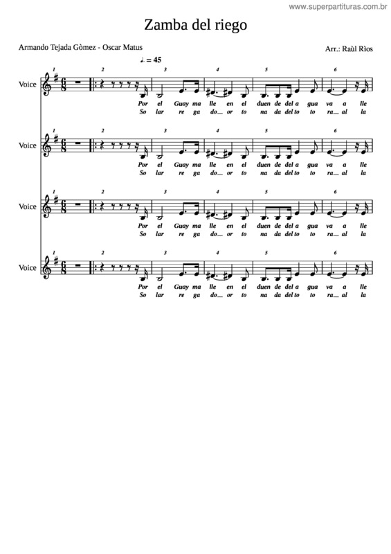 Partitura da música Zamba_Del_Riego