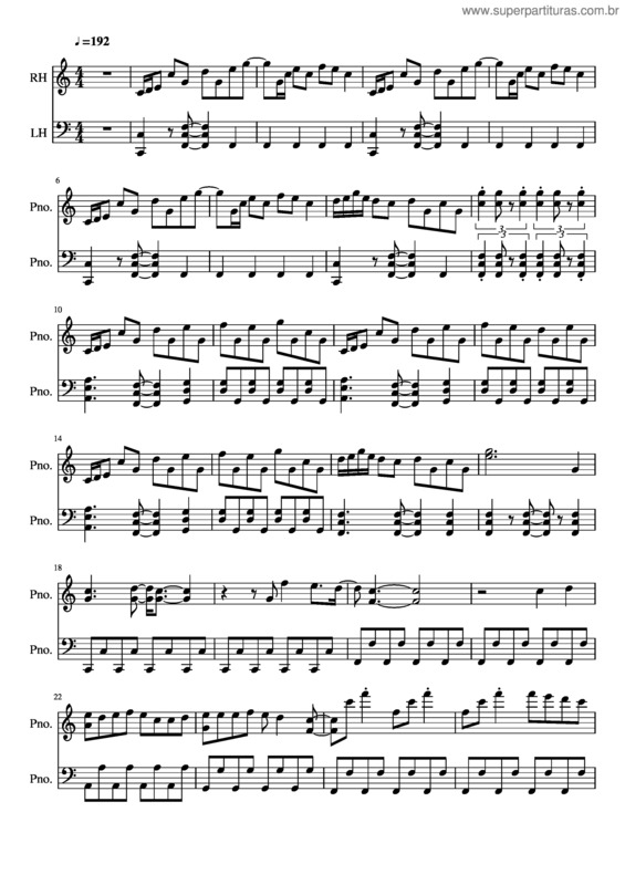 Partitura da música Zen Zen Zen Se In C