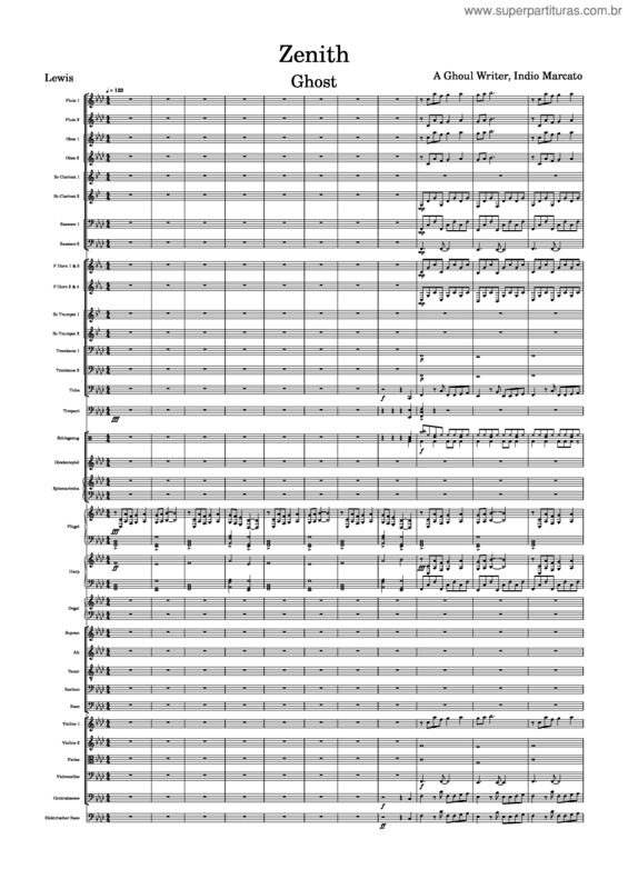 Partitura da música Zenith – Ghost v.2