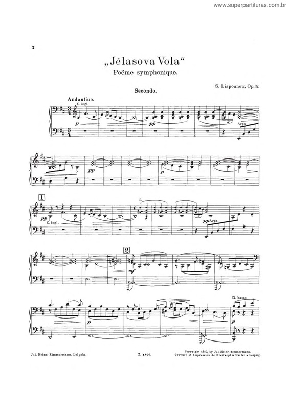 Partitura da música Zhelazova Vola