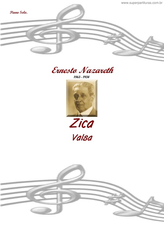 Partitura da música Zica v.2