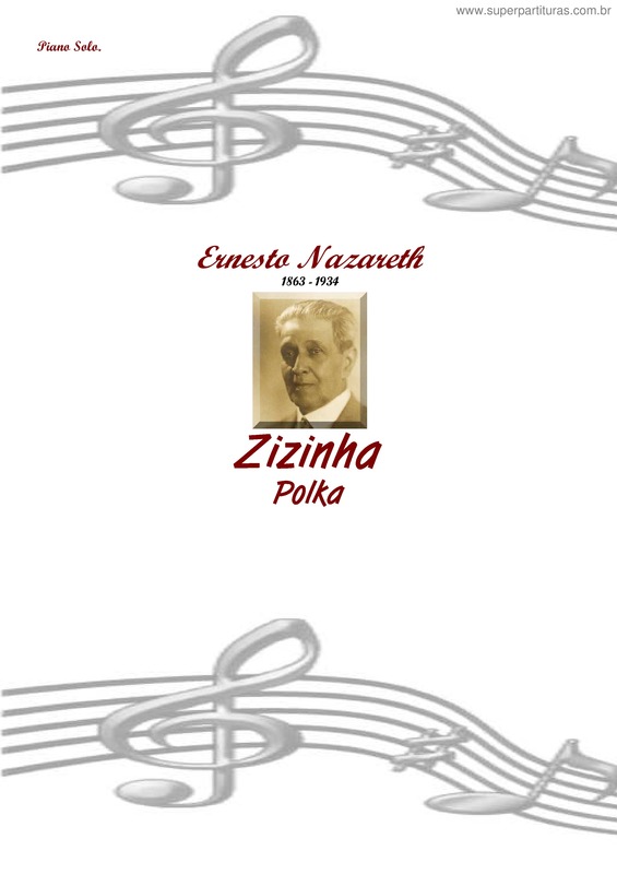Partitura da música Zizinha v.2