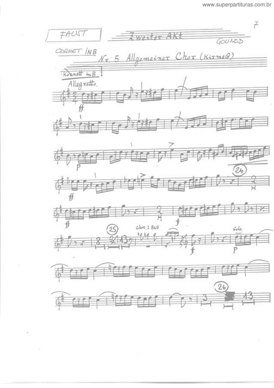 Partitura da música Zweiter Akt