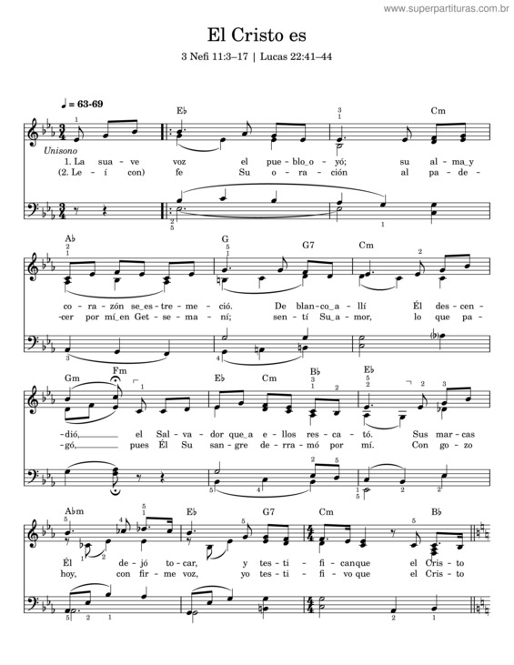 Partitura da música ¡El Cristo Es! – James E Faust v.2